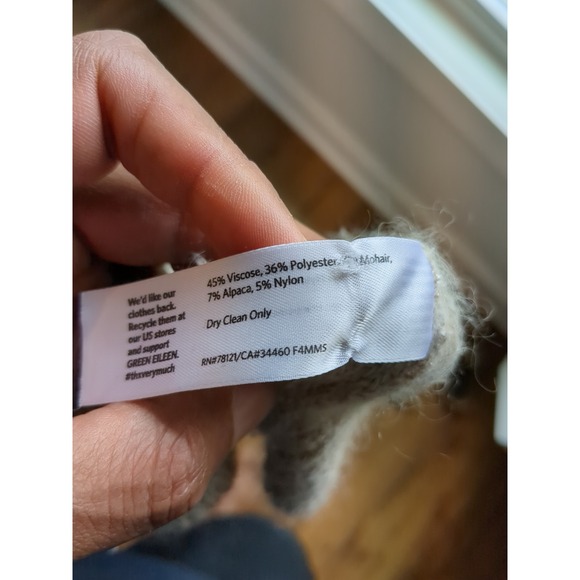 Eileen Fisher‎ Womens Knit Button Long Sleeve Sweater - Picture 10 of 11